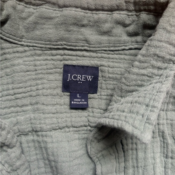 Jcrew short sleeve cotton gauze shirt - Picture 2 of 5